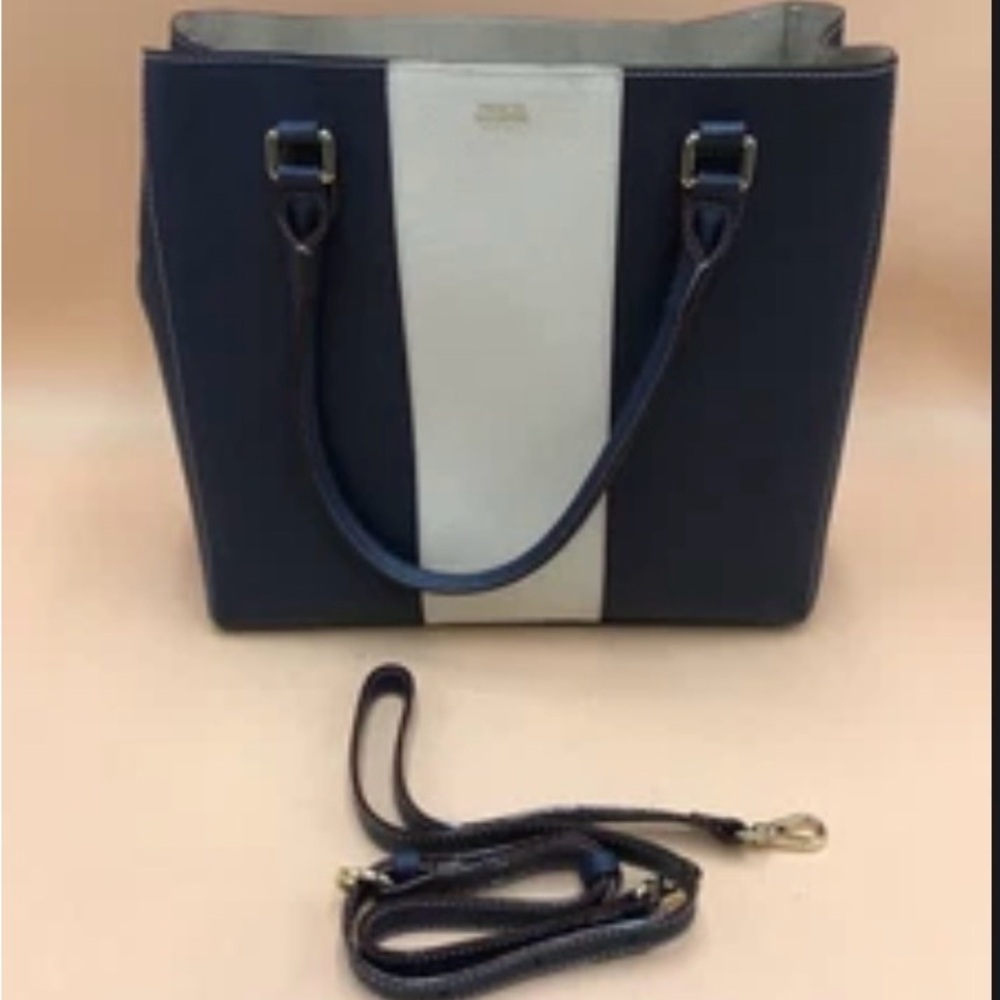 EUC Frances Valentine Large Navy Tote